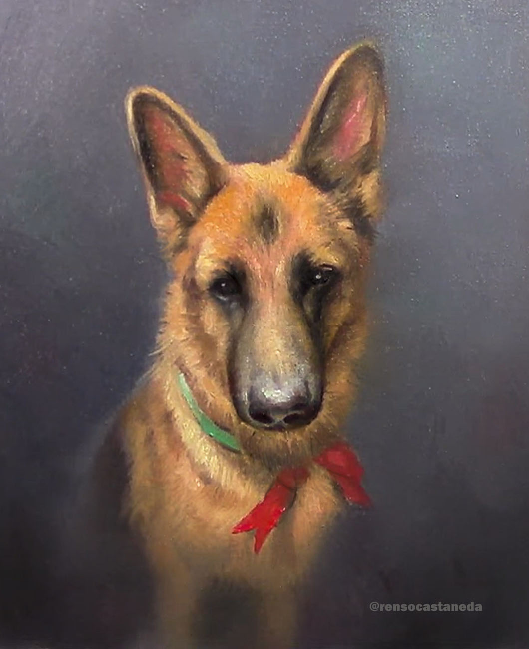 Molly, la Pastora Alemana: Un Retrato Lleno de Vida